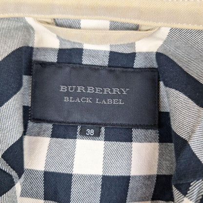 BURBERRY BLACK LABEL Coat Nova Check Asian fit M 38 US size S Beige Authentic