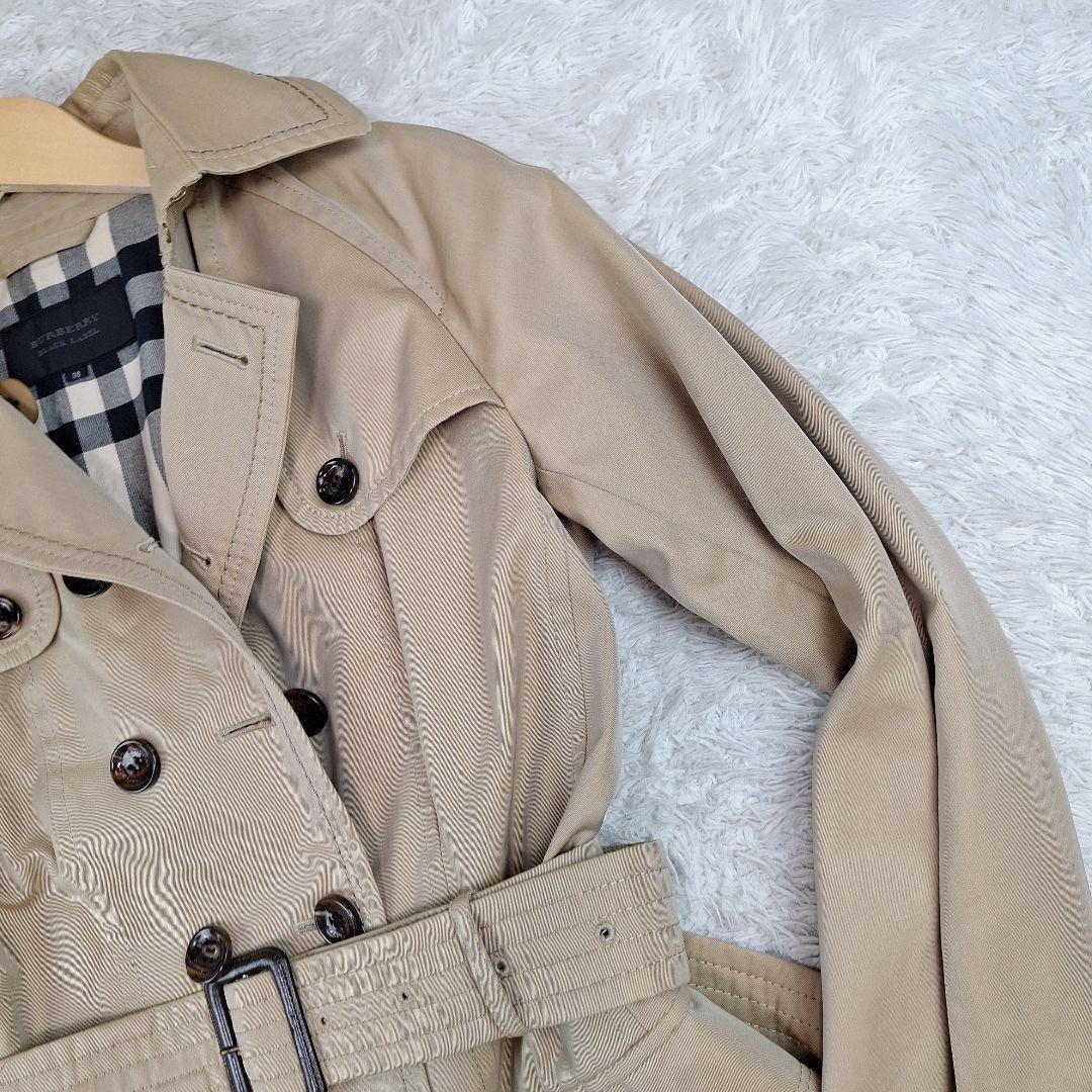 BURBERRY BLACK LABEL Coat Nova Check Asian fit M 38 US size S Beige Authentic