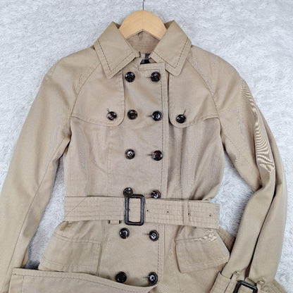 BURBERRY BLACK LABEL Coat Nova Check Asian fit M 38 US size S Beige Authentic