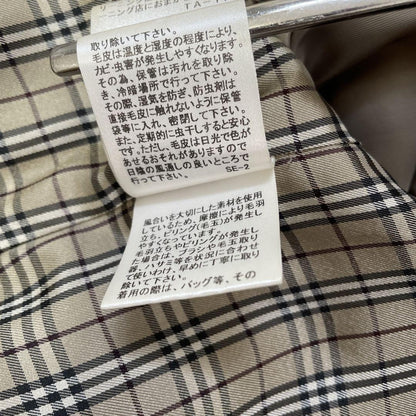 BURBERRY BLUE LABEL 2way Coat Nova Check Asian fit S 36 US size XS Beige Brown