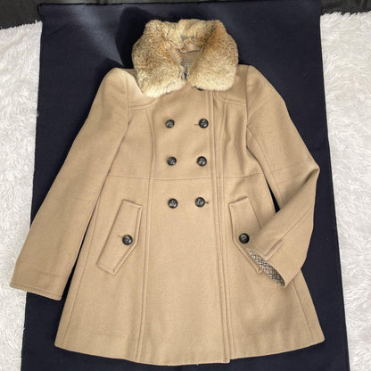 BURBERRY BLUE LABEL 2way Coat Nova Check Asian fit S 36 US size XS Beige Brown