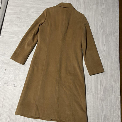 BURBERRY BLUE LABEL Long Coat Nova Check Asian fit M 38 US size S Camel Auth