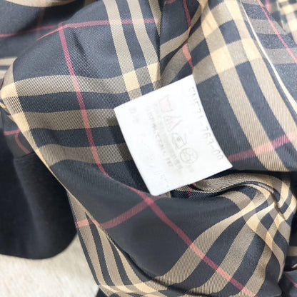 BURBERRY BLUE LABEL Long Coat Nova Check Asian fit S 36 US size XS Black Auth