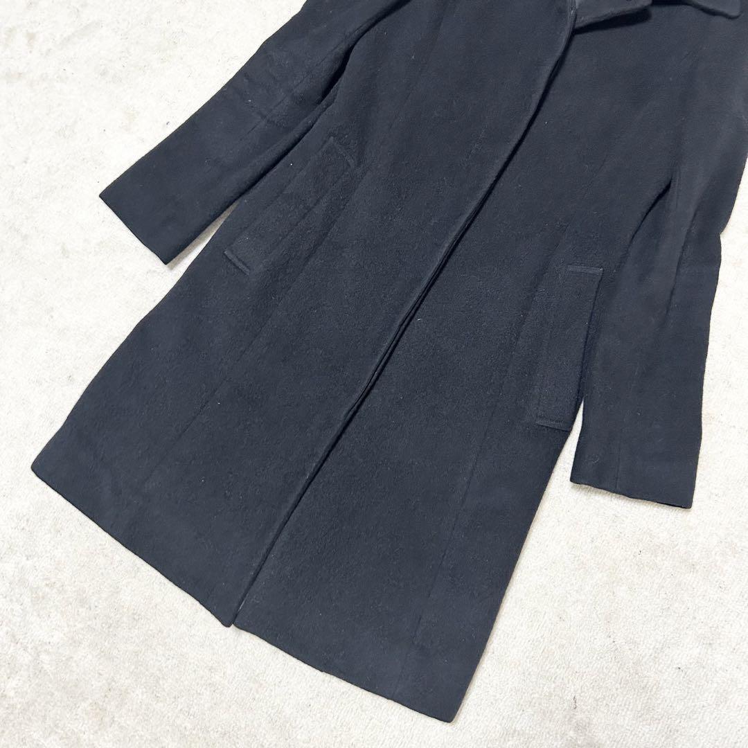 BURBERRY BLUE LABEL Long Coat Nova Check Asian fit S 36 US size XS Black Auth