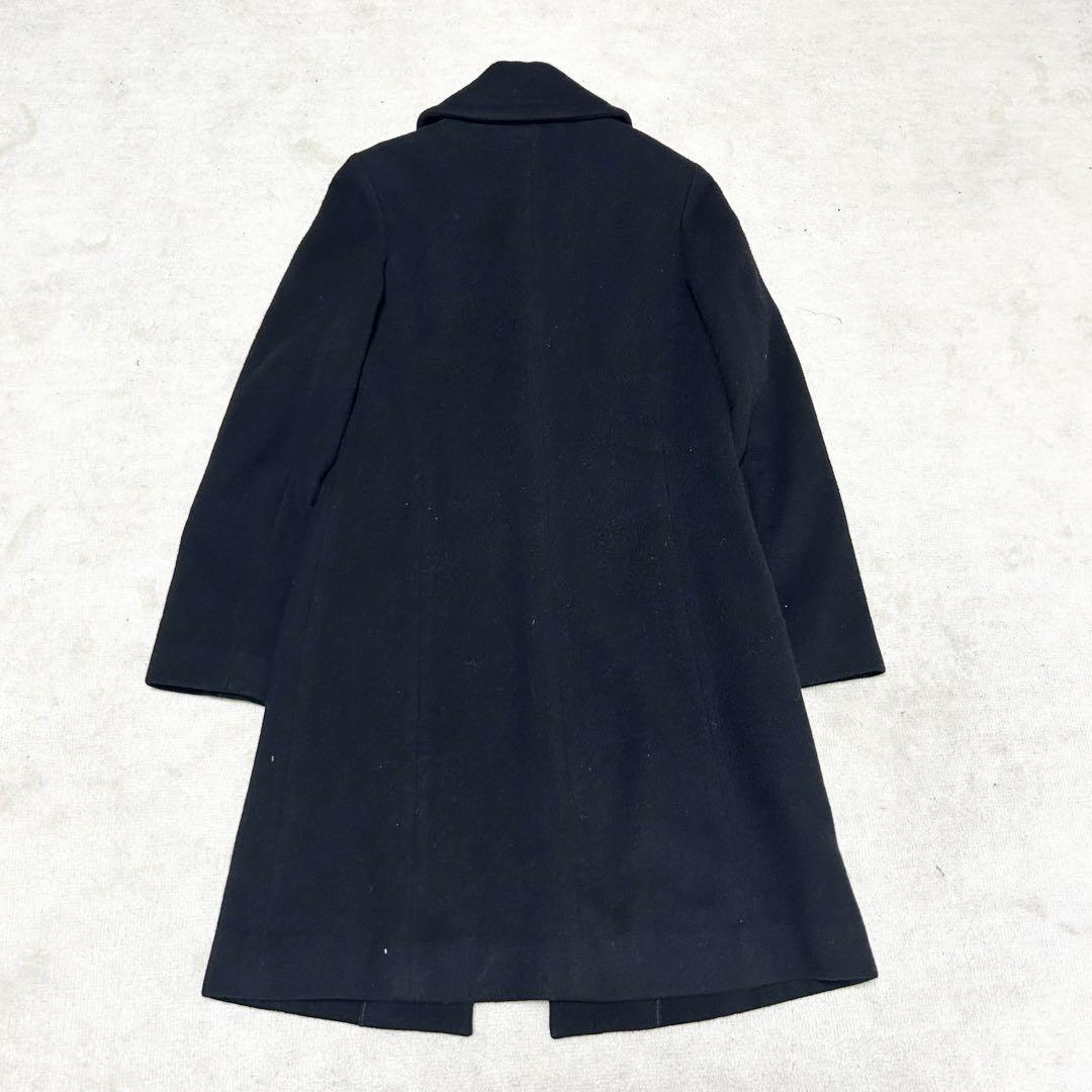 BURBERRY BLUE LABEL Long Coat Nova Check Asian fit S 36 US size XS Black Auth