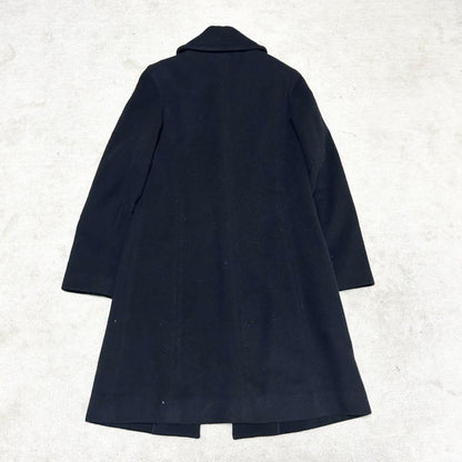 BURBERRY BLUE LABEL Long Coat Nova Check Asian fit S 36 US size XS Black Auth