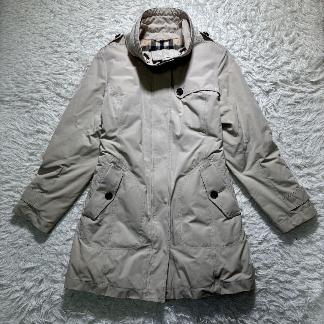 BURBERRY LONDON Down Coat Asian fit 3XL 46 US size 2XL Light Beige Khaki