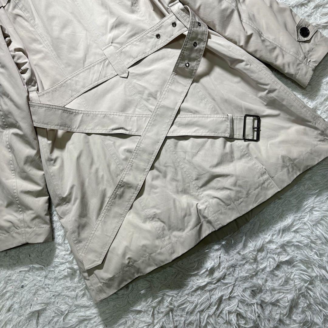 BURBERRY LONDON Down Coat Asian fit 3XL 46 US size 2XL Light Beige Khaki