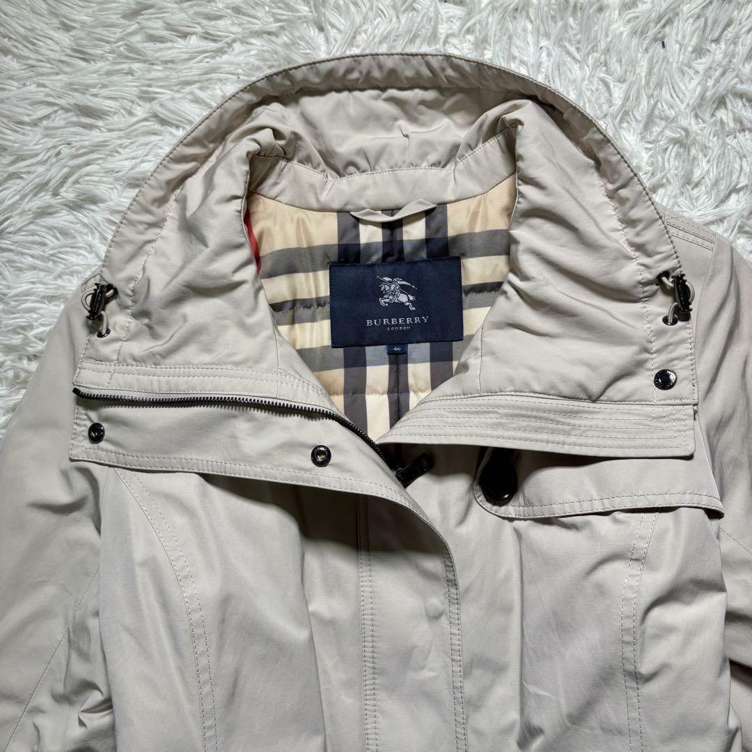 BURBERRY LONDON Down Coat Asian fit 3XL 46 US size 2XL Light Beige Khaki