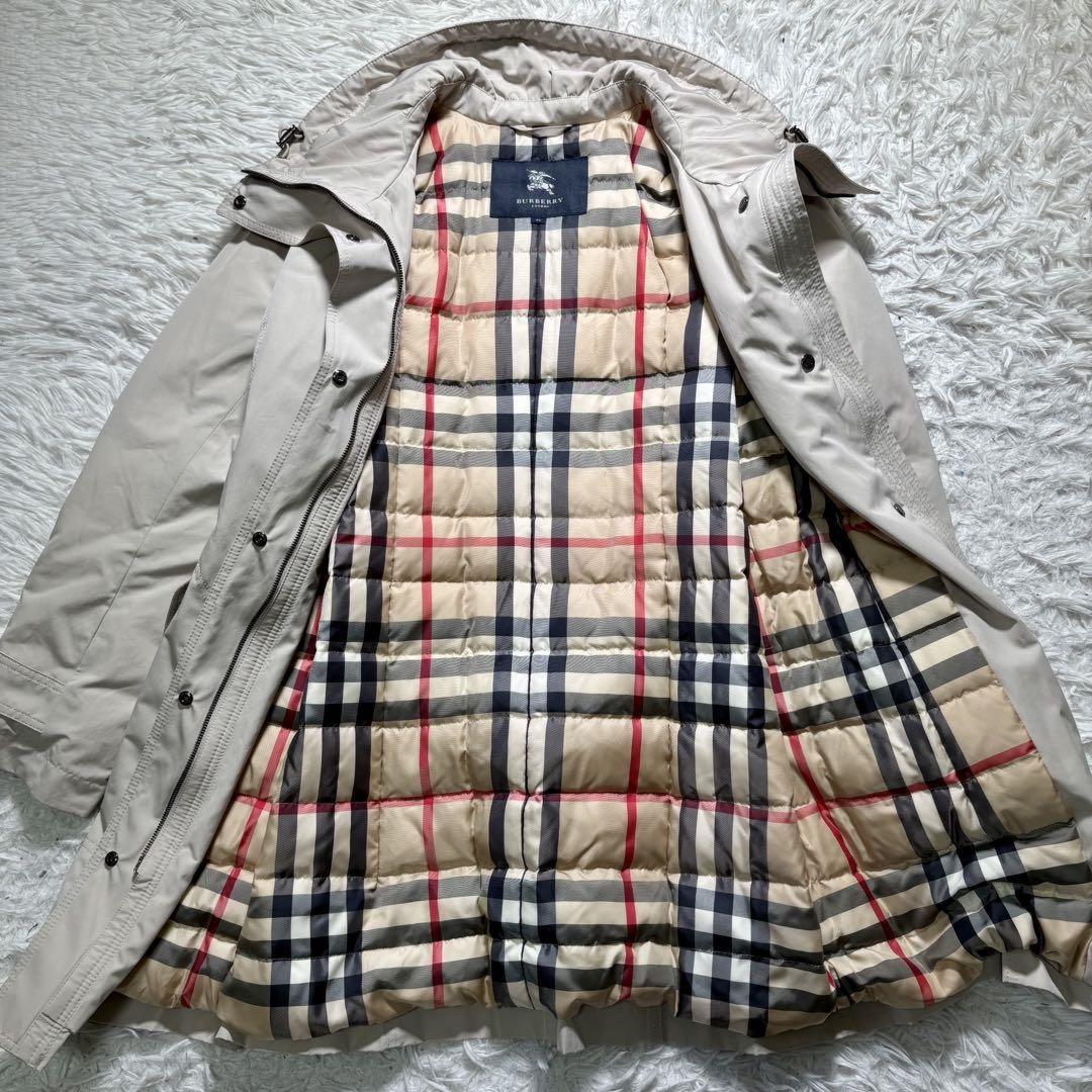 BURBERRY LONDON Down Coat Asian fit 3XL 46 US size 2XL Light Beige Khaki