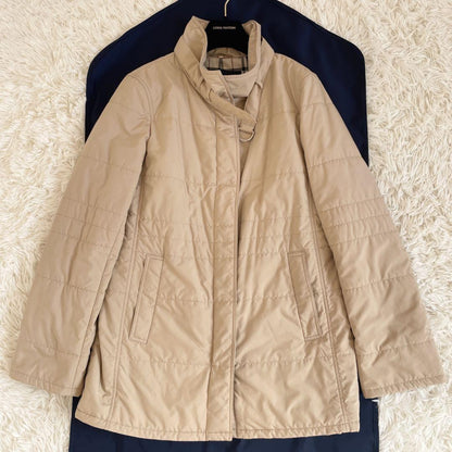 BURBERRY LONDON Jumper Blouson Nova Check Asian fit M US size S Beige Authentic