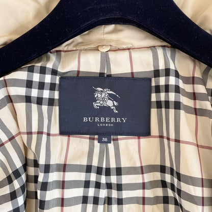 BURBERRY LONDON Jumper Blouson Nova Check Asian fit M US size S Beige Authentic