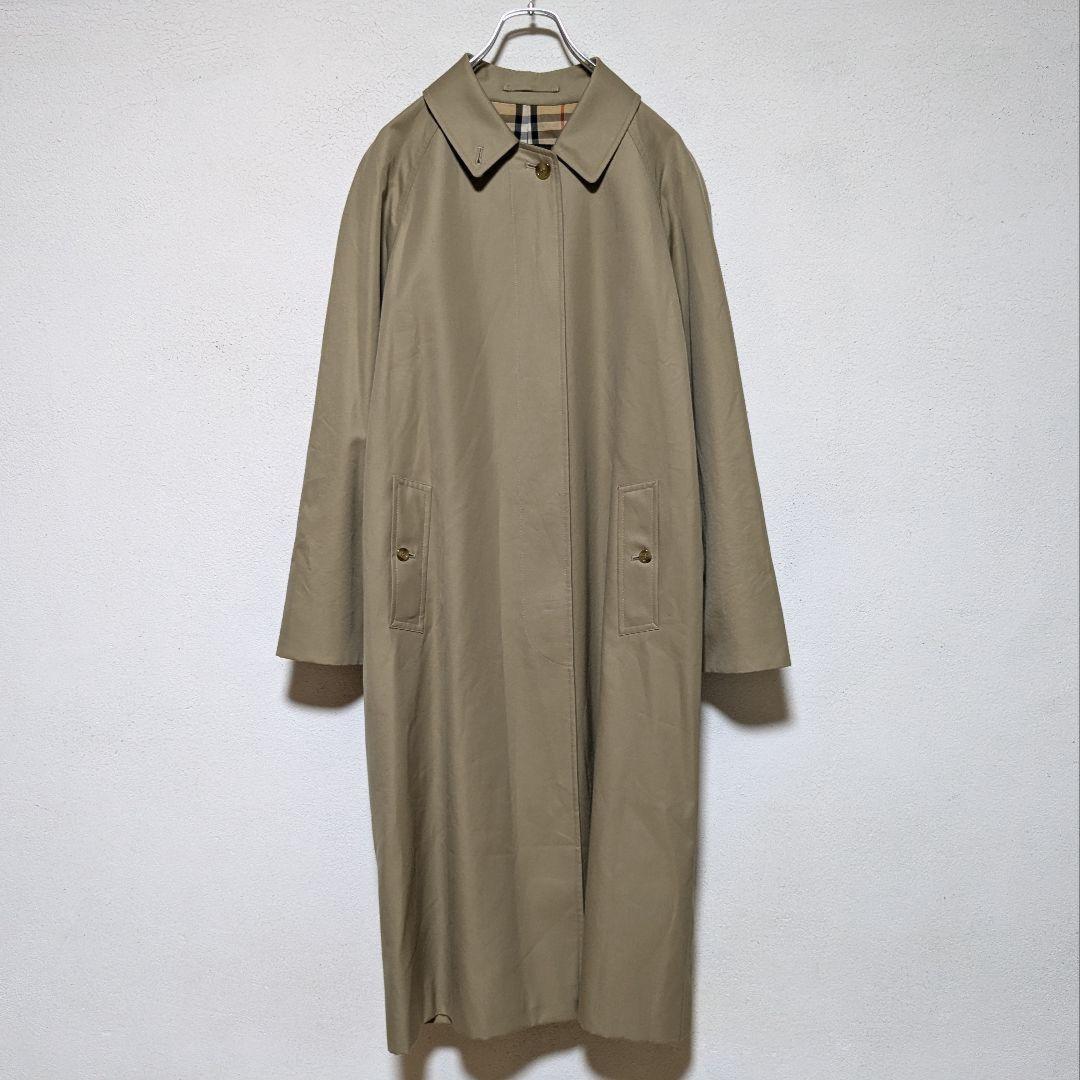 BURBERRY Coat Nova Check Asian fit L US size M Beige Khaki Authentic