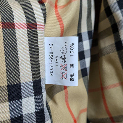 BURBERRY Coat Nova Check Asian fit L US size M Beige Khaki Authentic