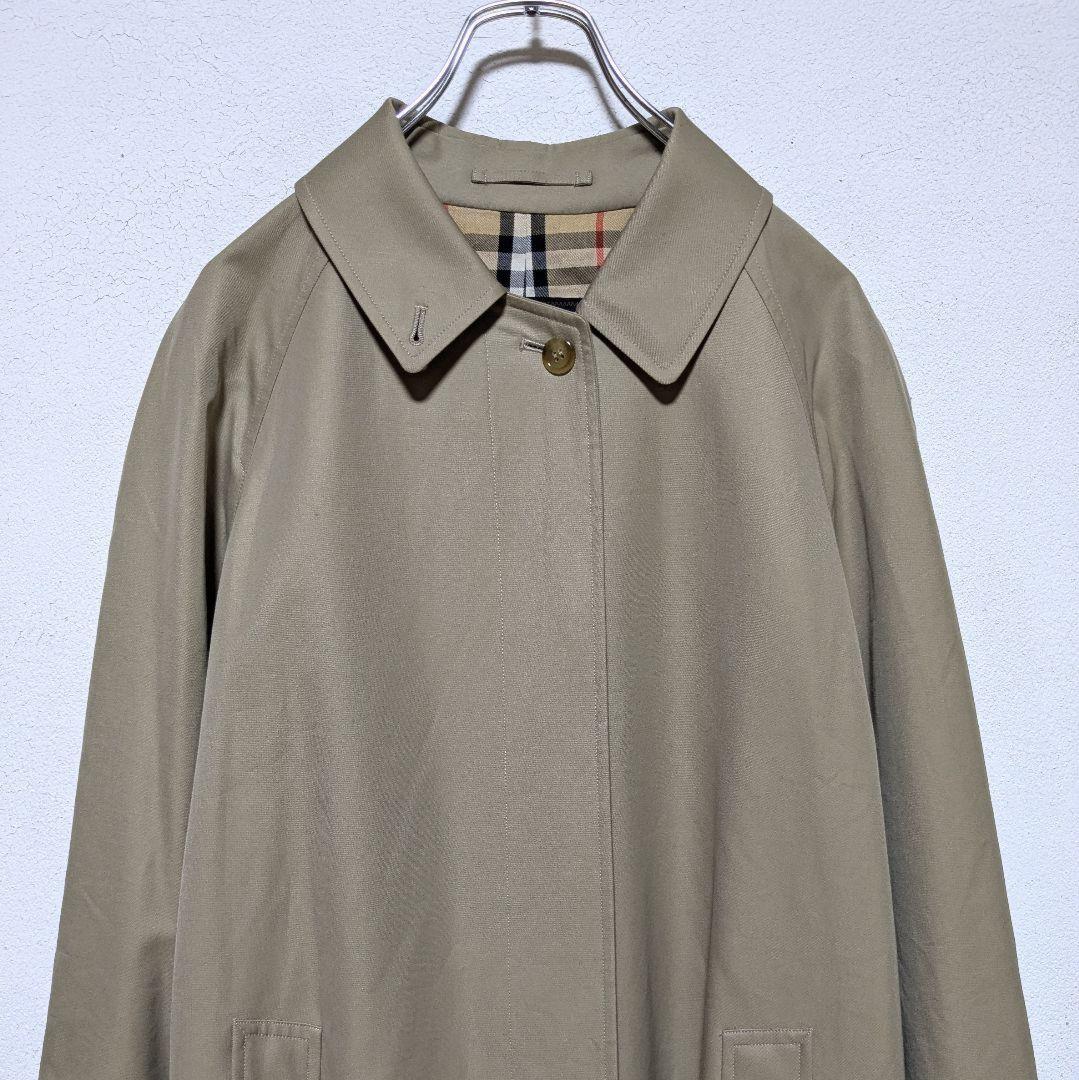 BURBERRY Coat Nova Check Asian fit L US size M Beige Khaki Authentic