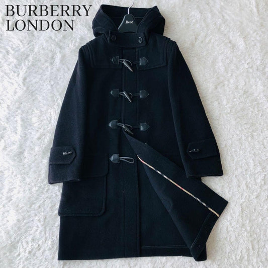 BURBERRY LONDON Duffle Coat Asian fit L 40 US size M Black Authentic