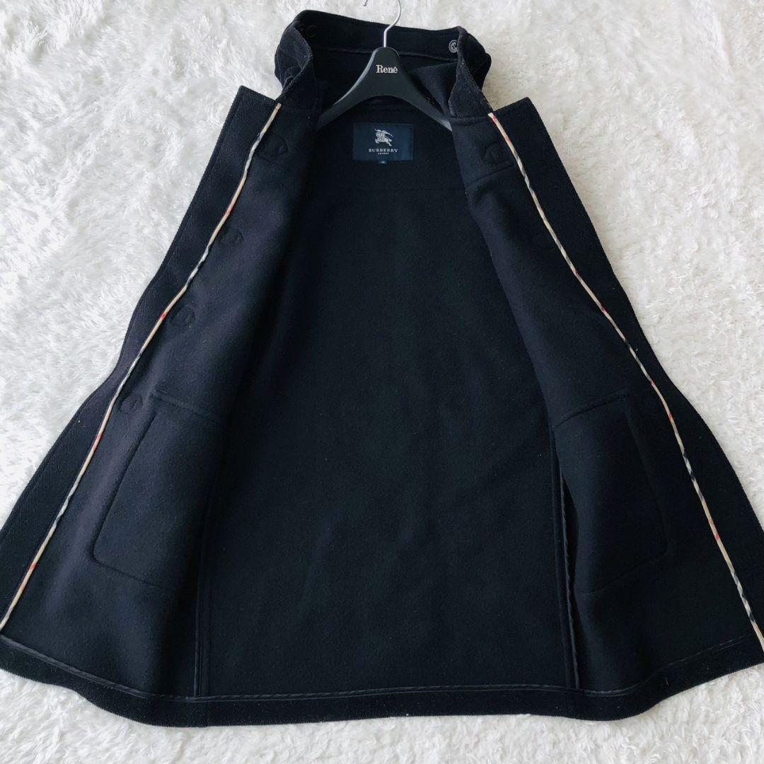 BURBERRY LONDON Duffle Coat Asian fit L 40 US size M Black Authentic