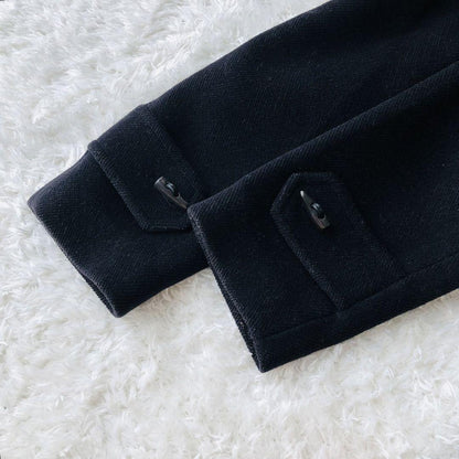BURBERRY LONDON Duffle Coat Asian fit L 40 US size M Black Authentic