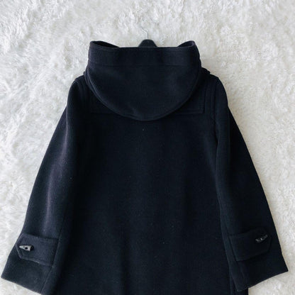 BURBERRY LONDON Duffle Coat Asian fit L 40 US size M Black Authentic
