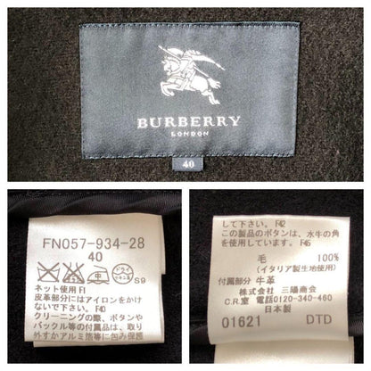 BURBERRY LONDON Duffle Coat Asian fit L 40 US size M Black Authentic