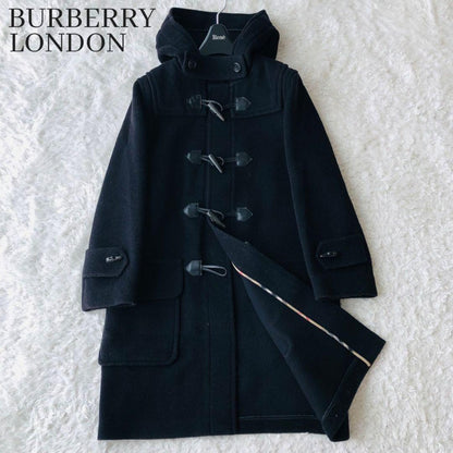 BURBERRY LONDON Duffle Coat Asian fit L 40 US size M Black Authentic