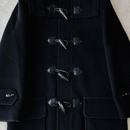 BURBERRY LONDON Duffle Coat Asian fit L 40 US size M Black Authentic