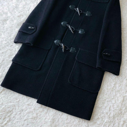 BURBERRY LONDON Duffle Coat Asian fit L 40 US size M Black Authentic
