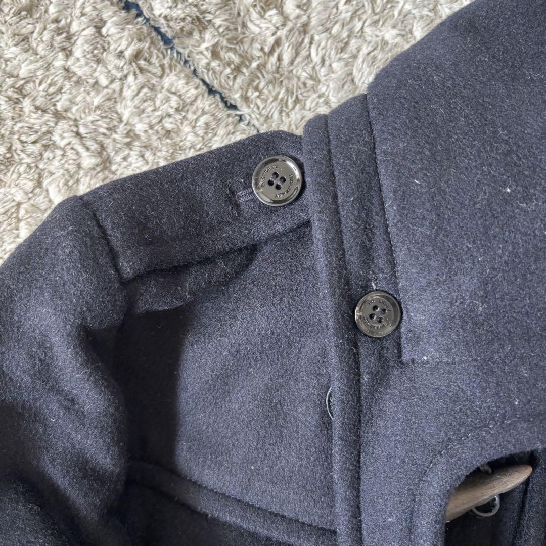 BURBERRY Duffle Coat Nova Check Asian fit S US size XS Navy Authentic