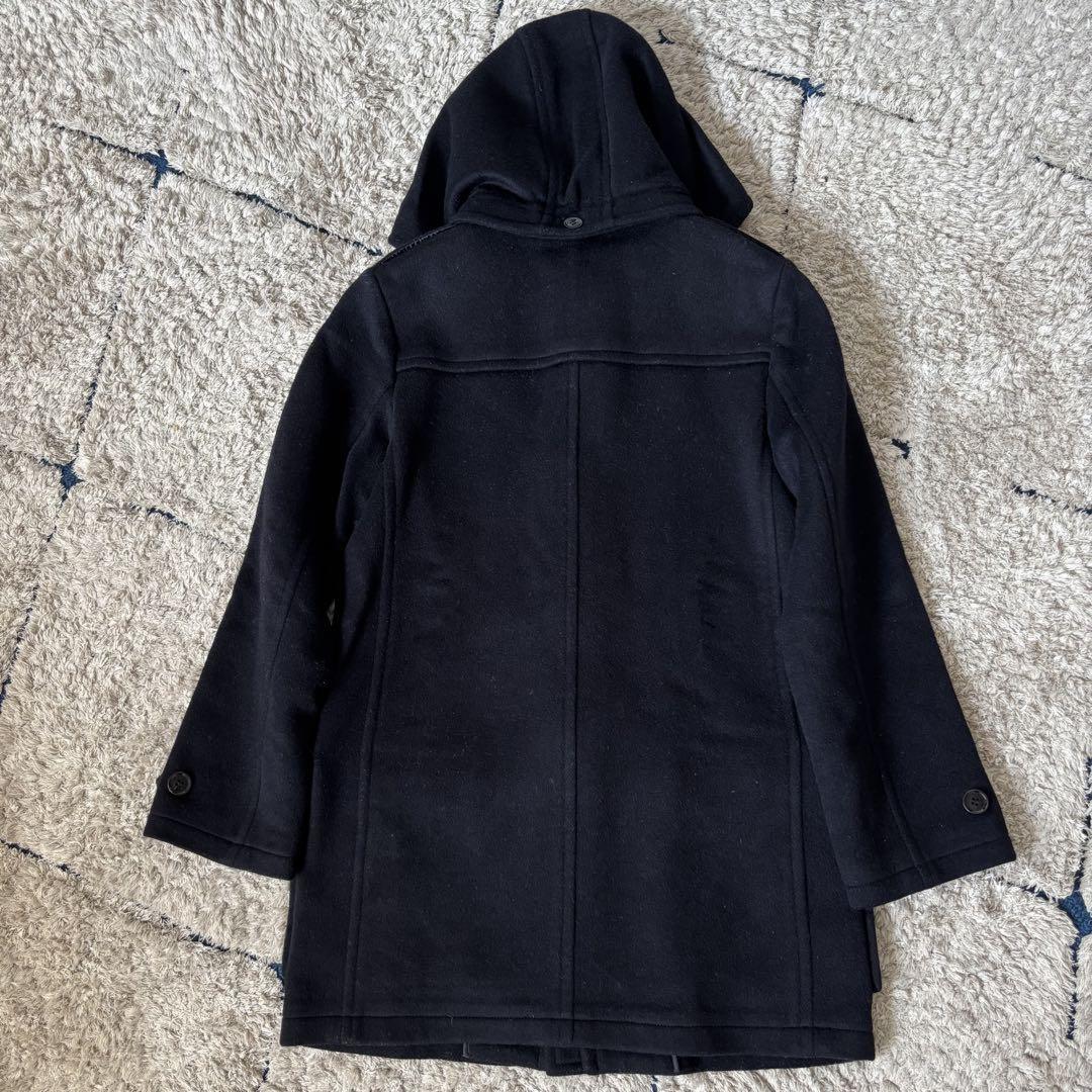 BURBERRY Duffle Coat Nova Check Asian fit S US size XS Navy Authentic