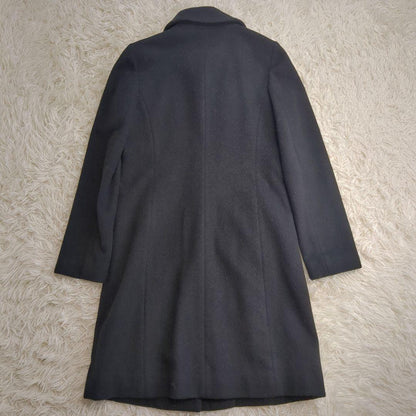 BURBERRY BLUE LABEL Wool Coat Nova Check Asian fit S 36 US size XS Black Auth