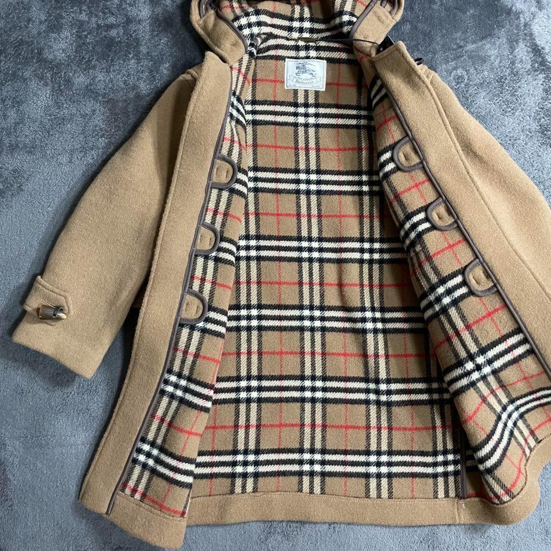 BURBERRY Duffle Coat Nova Check Asian fit XS US size 2XS Beige Authentic