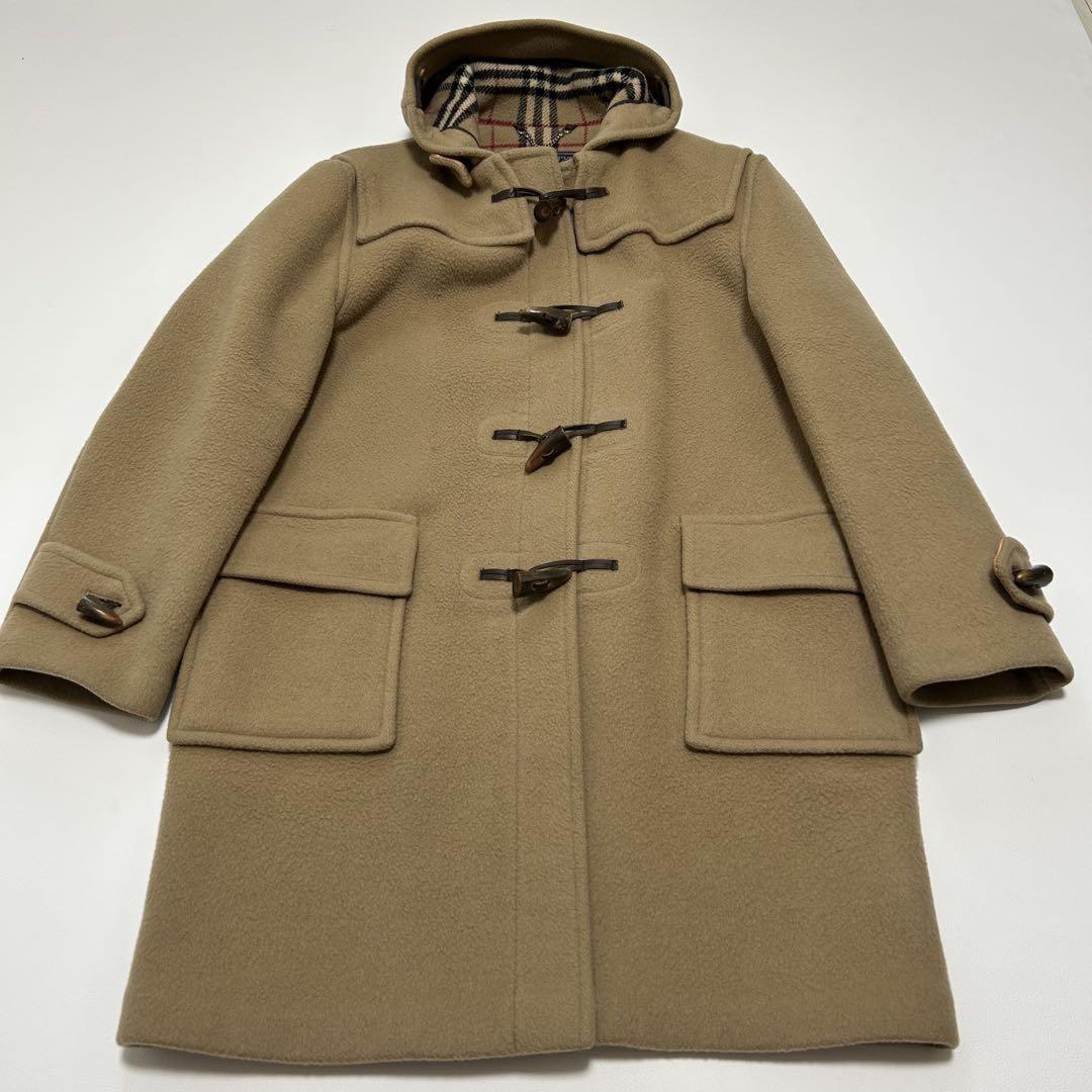 BURBERRY Duffle Coat Nova Check Asian fit XL US size L Camel Authentic