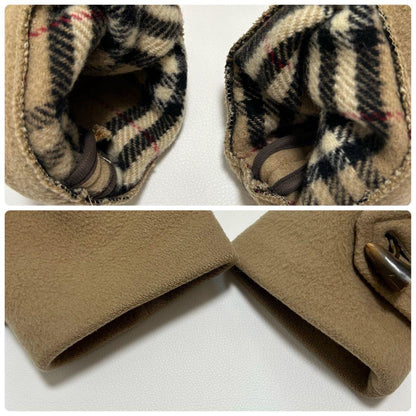 BURBERRY Duffle Coat Nova Check Asian fit XL US size L Camel Authentic