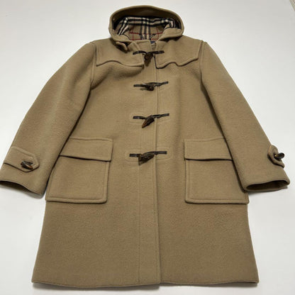 BURBERRY Duffle Coat Nova Check Asian fit XL US size L Camel Authentic