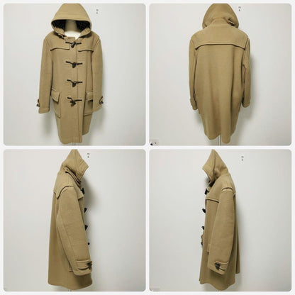 BURBERRY Duffle Coat Nova Check Asian fit XL US size L Camel Authentic