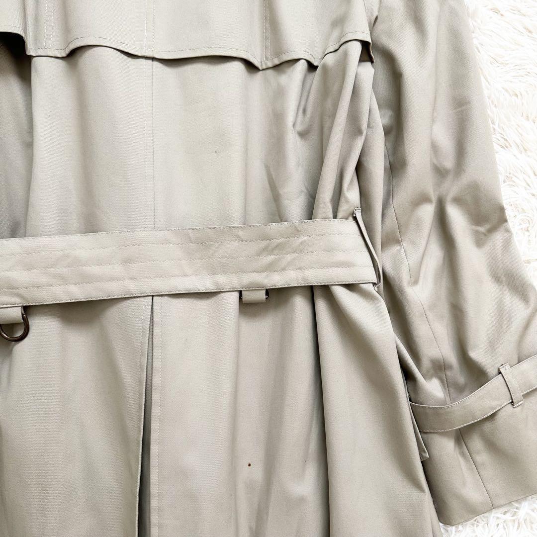 Aquascutum Trench Coat Club Check Asian fit S 36 US size XS Beige Authentic
