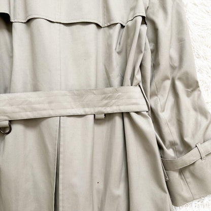 Aquascutum Trench Coat Club Check Asian fit S 36 US size XS Beige Authentic