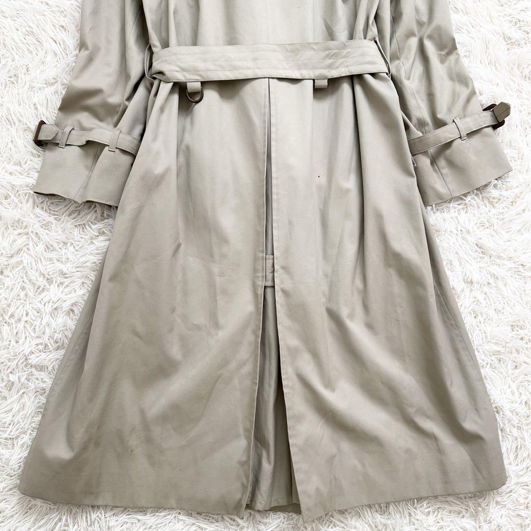 Aquascutum Trench Coat Club Check Asian fit S 36 US size XS Beige Authentic
