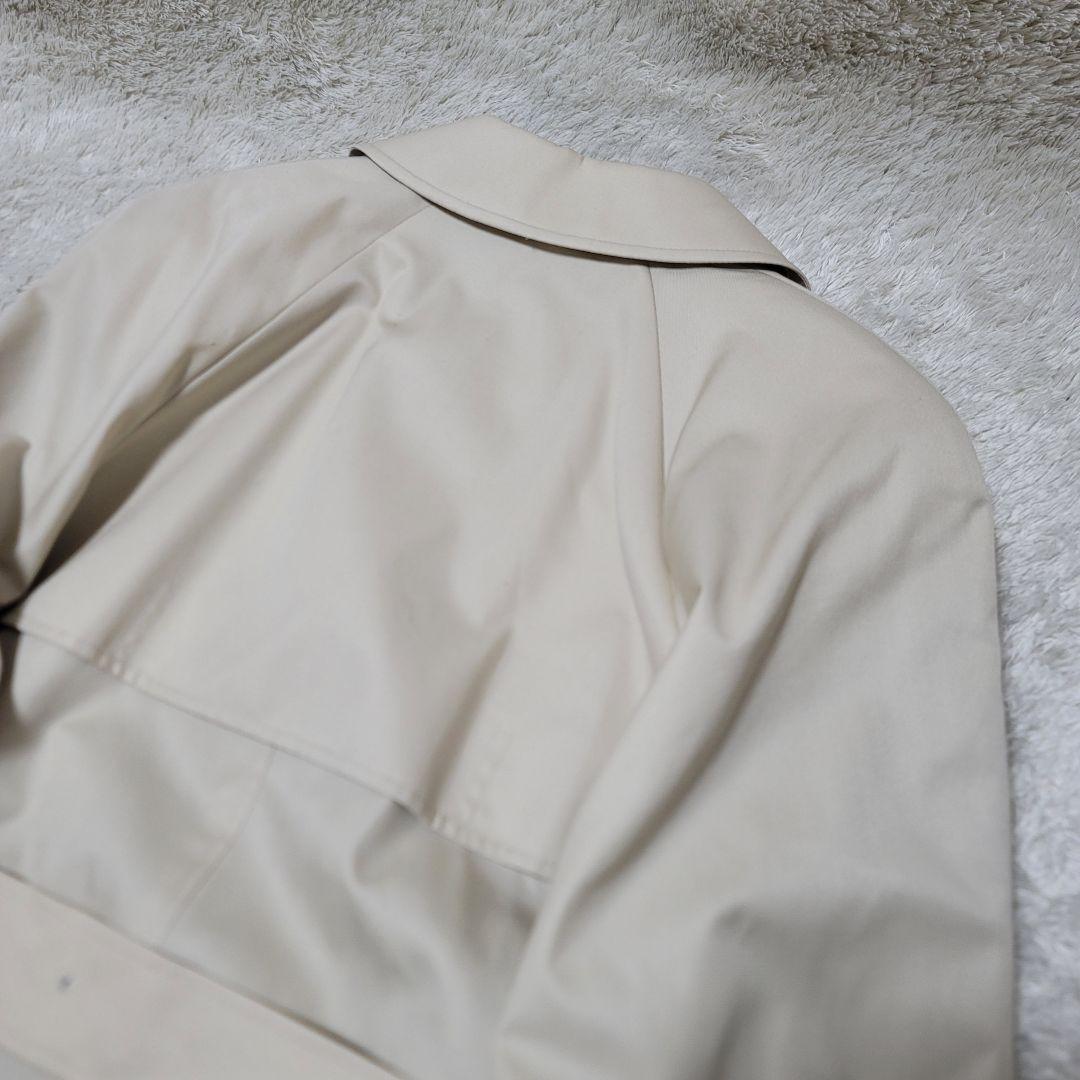 Aquascutum Trench Coat Club Check Asian fit XL US size L Light Beige Authentic