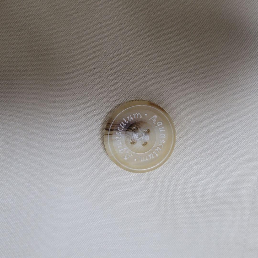Aquascutum Trench Coat Club Check Asian fit XL US size L Light Beige Authentic