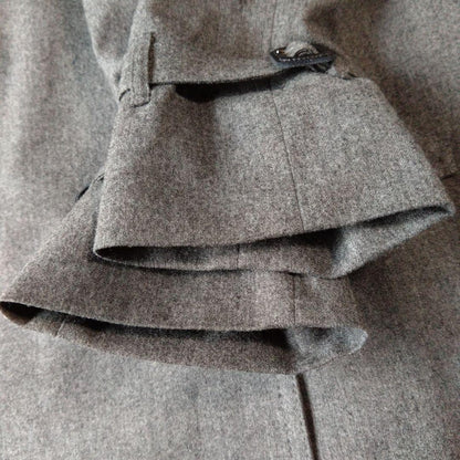 Aquascutum Lolopiana Long Coat Club Check Asian fit L US size M Gray Authentic