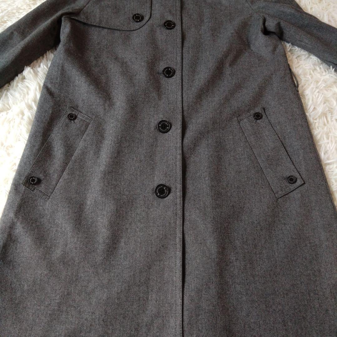 Aquascutum Lolopiana Long Coat Club Check Asian fit L US size M Gray Authentic
