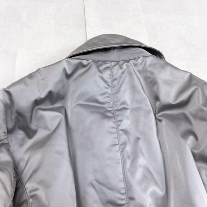 Aquascutum Down Coat Asian fit M US size S Silver Authentic