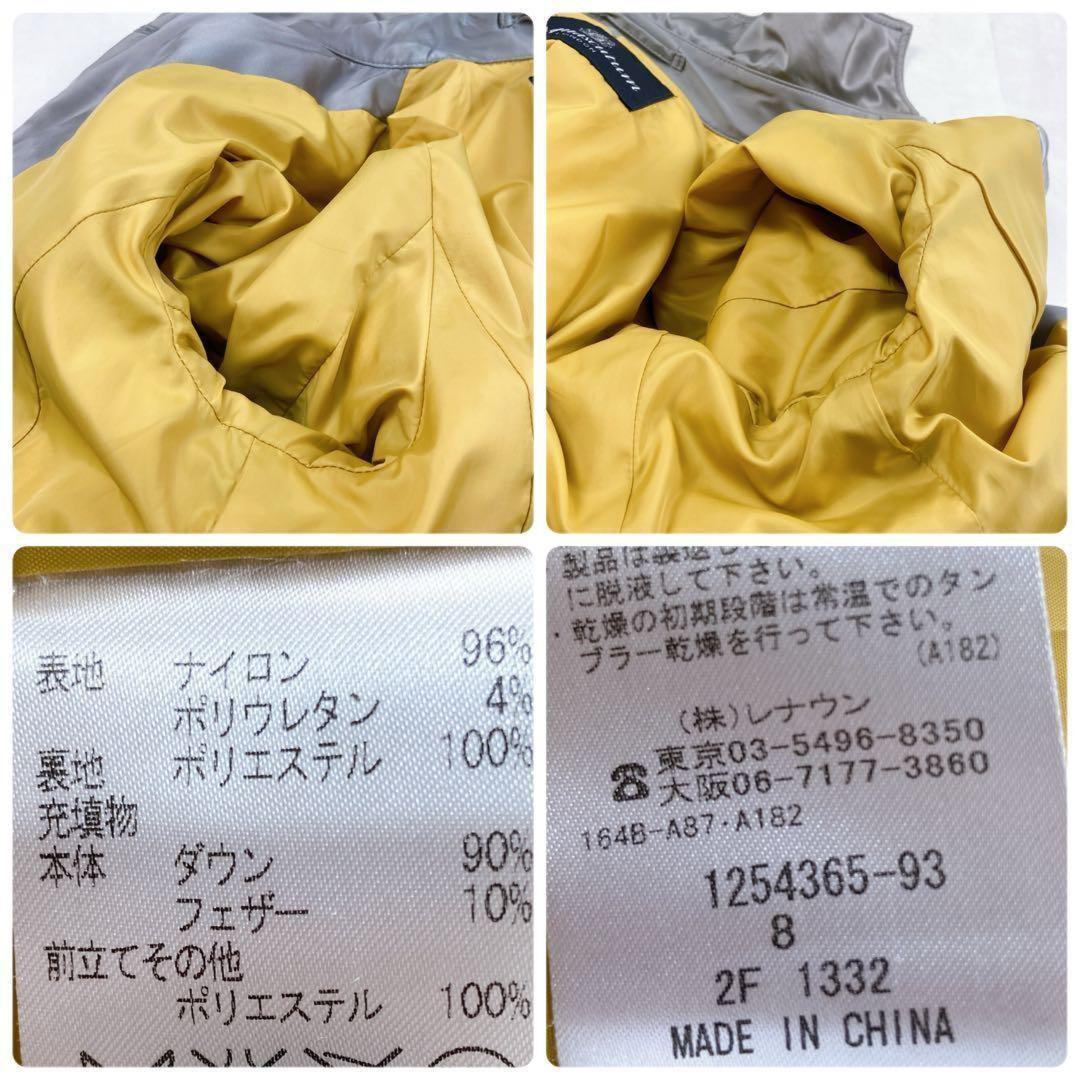 Aquascutum Down Coat Asian fit M US size S Silver Authentic
