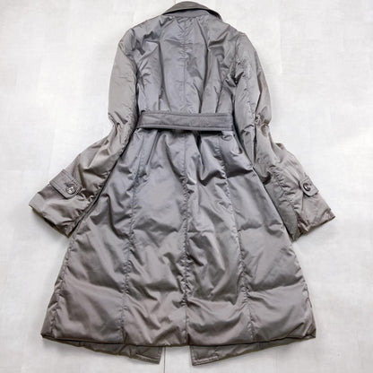 Aquascutum Down Coat Asian fit M US size S Silver Authentic