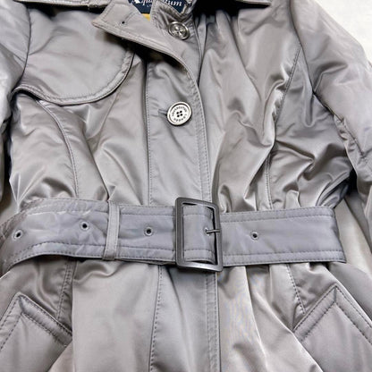 Aquascutum Down Coat Asian fit M US size S Silver Authentic
