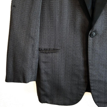 Saint Laurent Tailored Jacket Asian fit L US size M Gray Black Authentic