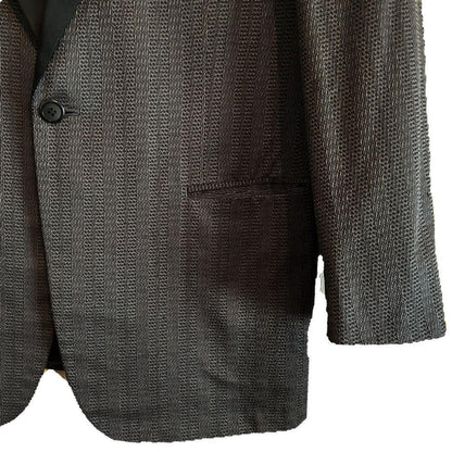 Saint Laurent Tailored Jacket Asian fit L US size M Gray Black Authentic