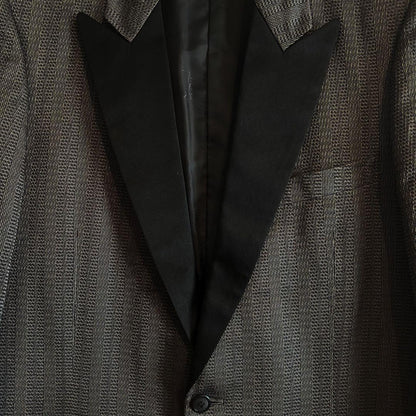 Saint Laurent Tailored Jacket Asian fit L US size M Gray Black Authentic