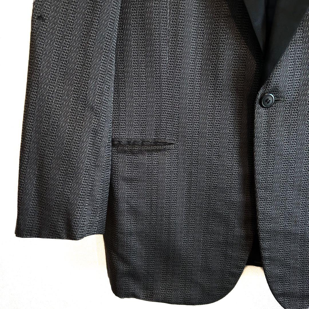Saint Laurent Tailored Jacket Asian fit L US size M Gray Black Authentic